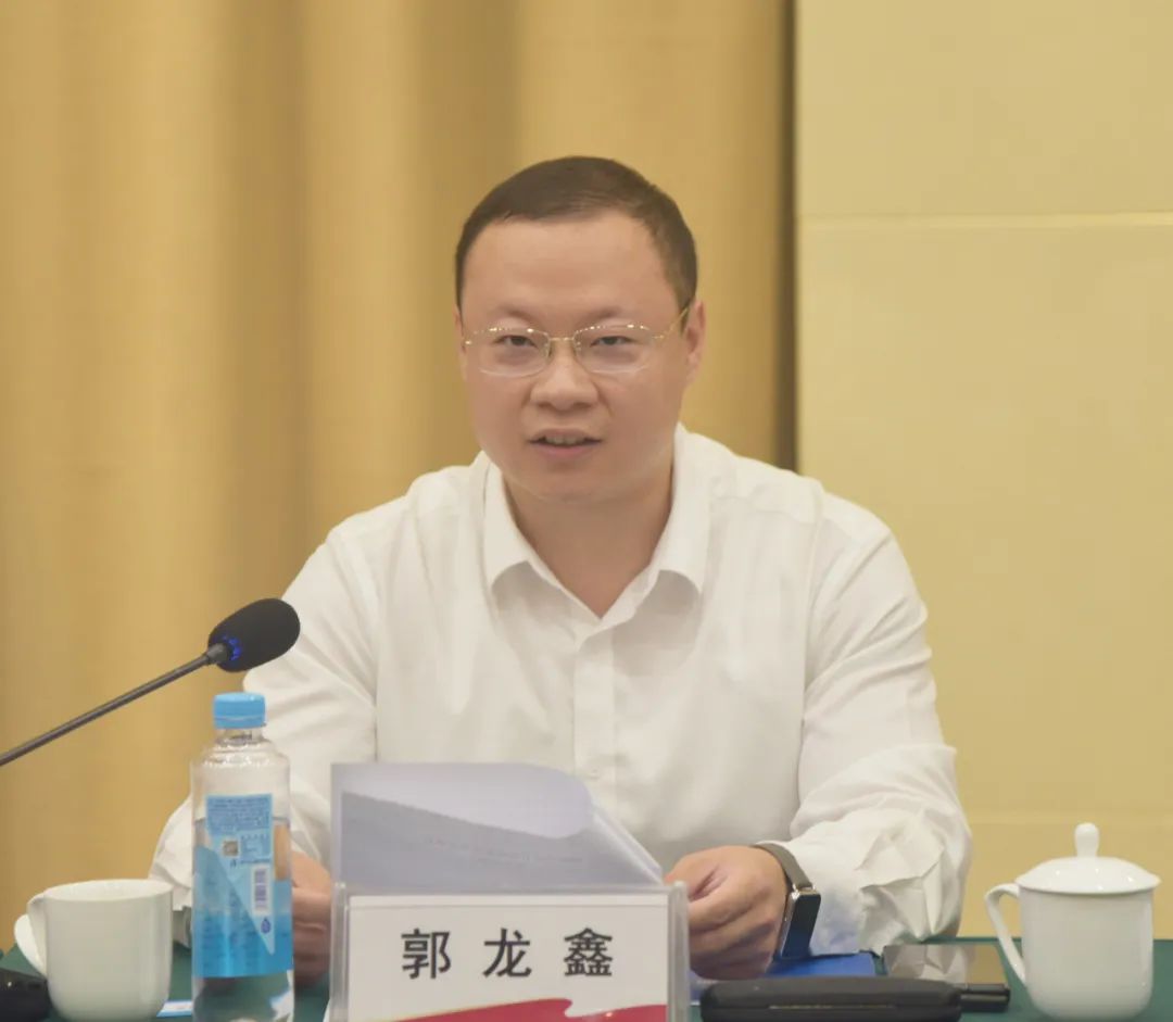 河北普阳钢铁集团董事长郭龙鑫讲话河北省节能协会名誉会长王大勇讲话